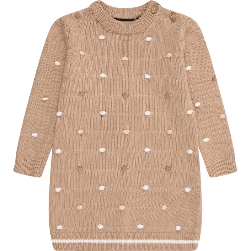 BLUE SEVEN Šaty farba ťavej srsti / ružová / biela 66308556