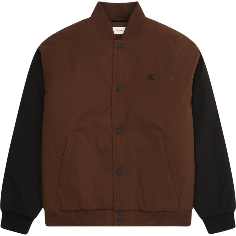 Calvin Klein Jeans Prechodná bunda hnedá / čierna 66308570