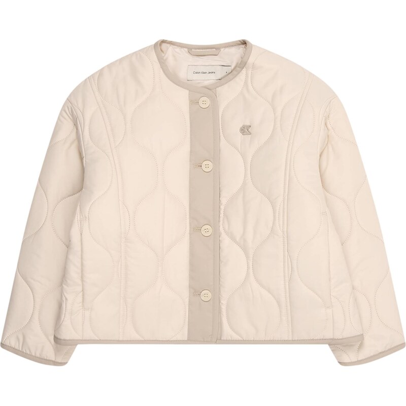 Calvin Klein Jeans Prechodná bunda nebielená / tmavošedá 66308576