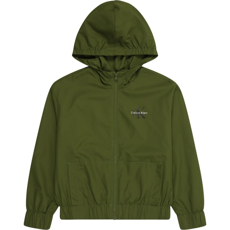 Calvin Klein Jeans Prechodná bunda ESSENTIAL olivová / čierna / biela 66308578