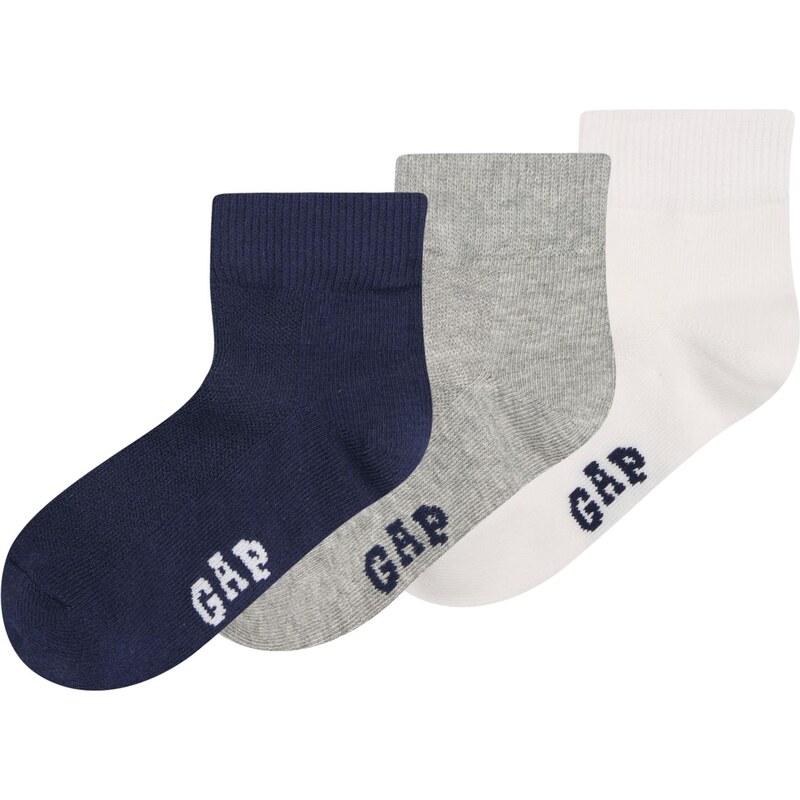 GAP Ponožky námornícka modrá / sivá melírovaná / biela 66308604