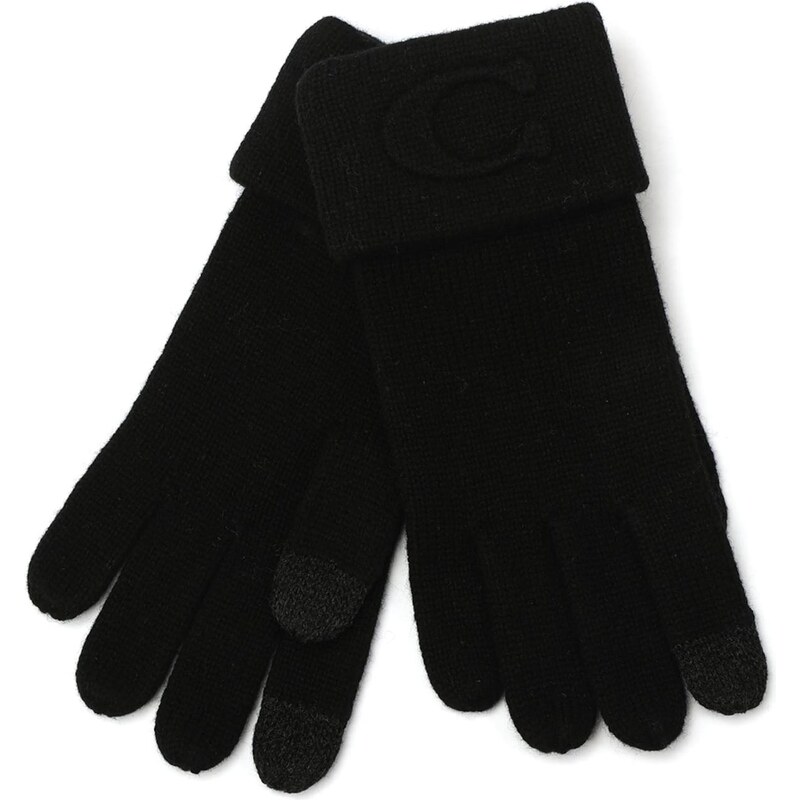 COACH Prstové rukavice čierna 66308609