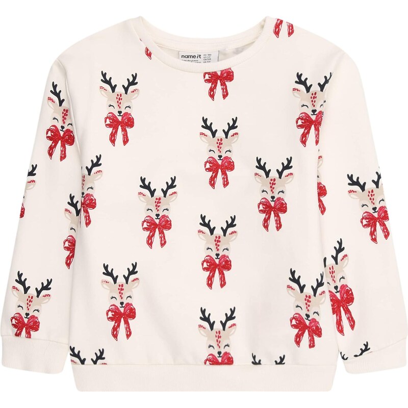 NAME IT Mikina NMFRomia tmelová / červená / čierna / prírodná biela 66308634