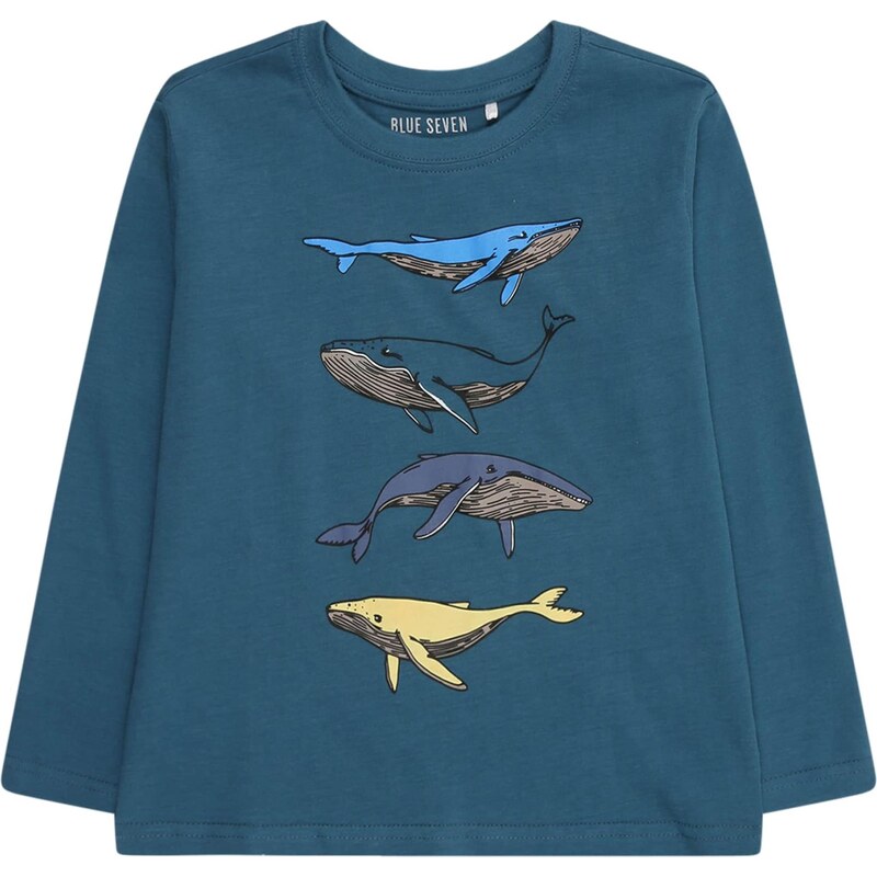 BLUE SEVEN Tričko námornícka modrá / tmavomodrá / žltá / čierna 66308732