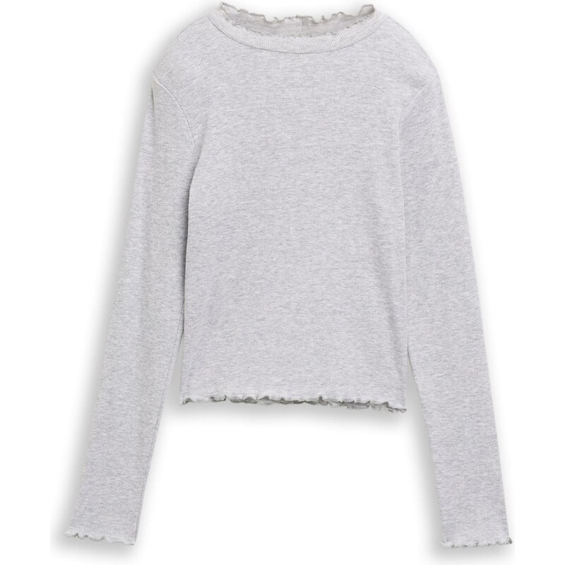 TOM TAILOR Tričko sivá melírovaná 66308747