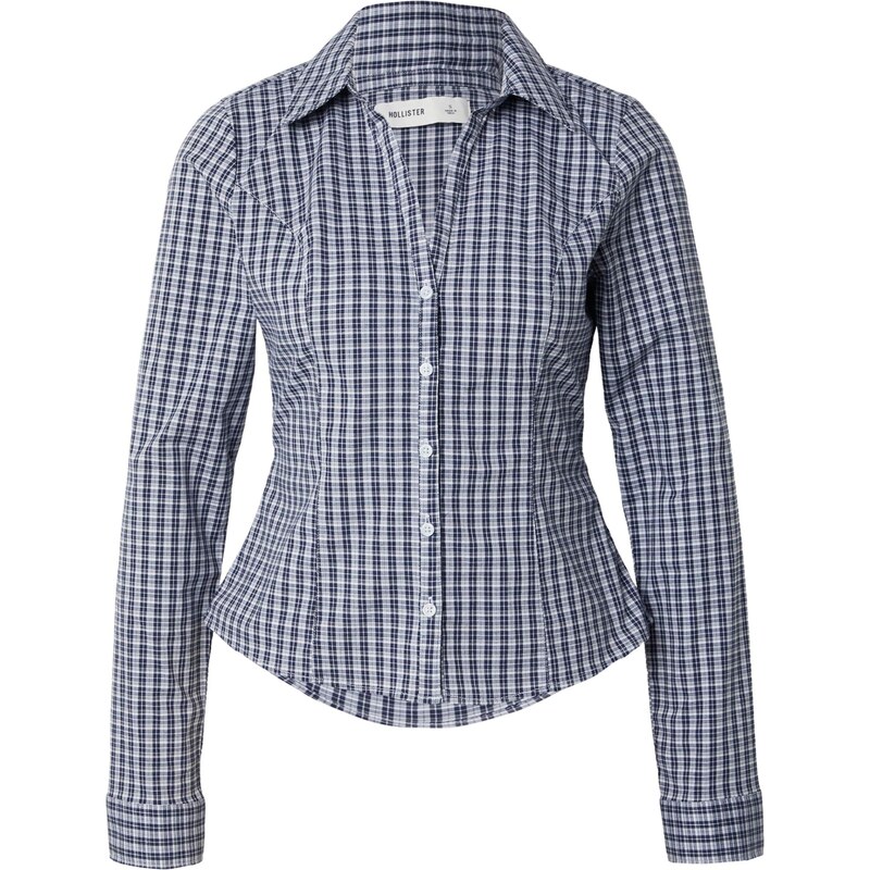 HOLLISTER Blúzka námornícka modrá / svetlomodrá / biela 66308757