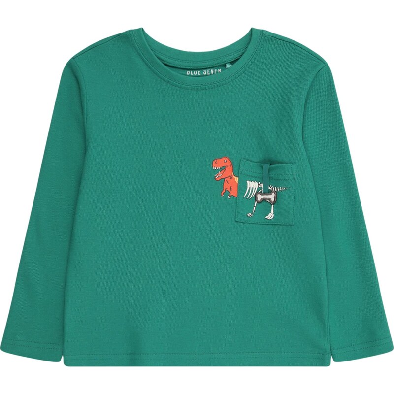 BLUE SEVEN Tričko sivá / zelená / oranžová / biela 66308749