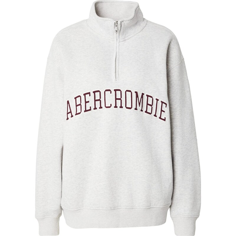 Abercrombie & Fitch Mikina sivá / bordová 66308811