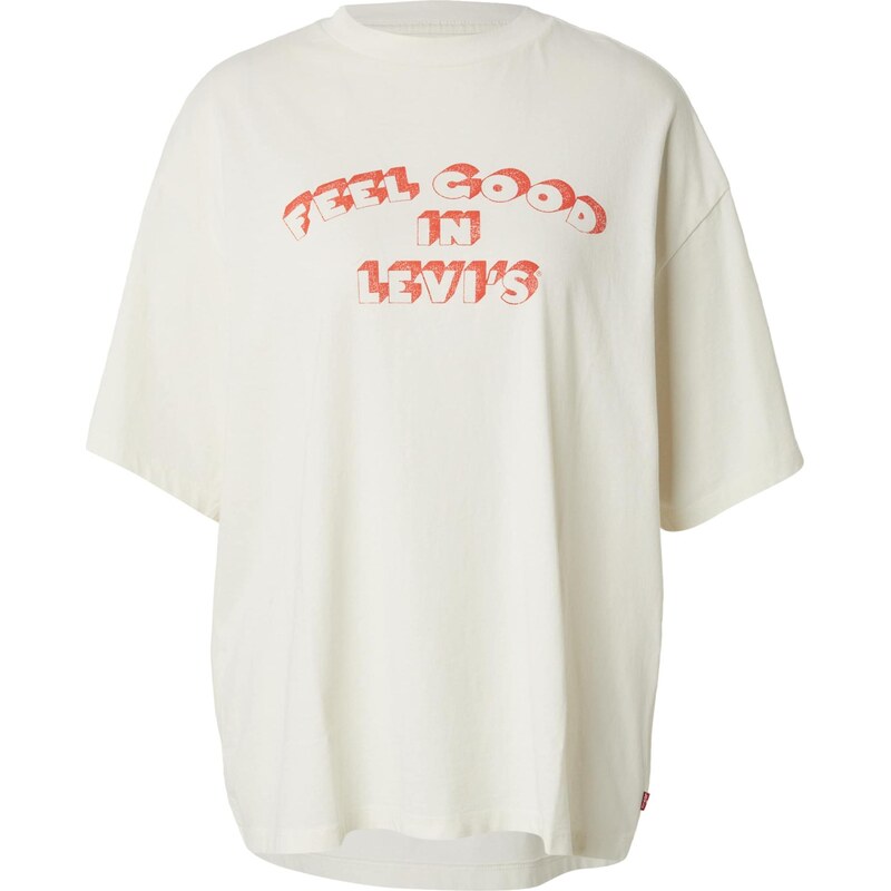 LEVIS Oversize tričko Graphic Short Stack Tee svetločervená / biela 66308817