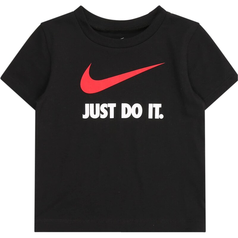 Nike Sportswear Tričko Swoosh jasne červená / čierna / biela 66308826