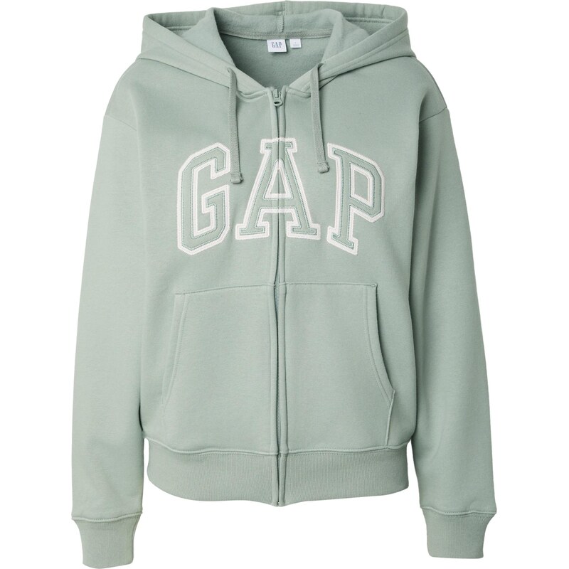 GAP Tepláková bunda HERITAGE mätová / biela 66308877