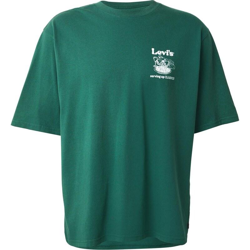 LEVIS Tričko jedľová / biela 66308874