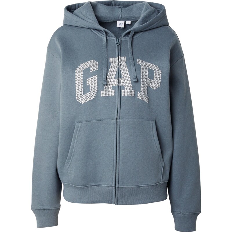 GAP Tepláková bunda HERITAGE svetlomodrá / strieborná 66308899