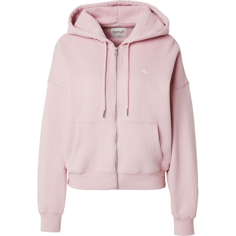 Abercrombie & Fitch Tepláková bunda ružová 66308904