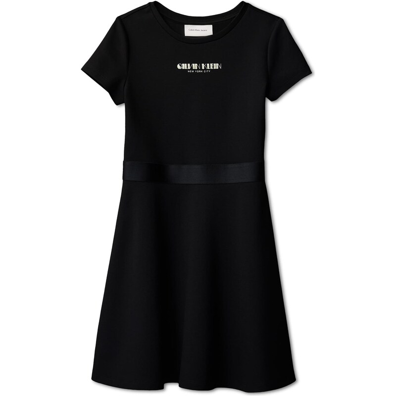 Calvin Klein Jeans Šaty svetlobéžová / čierna 66308938