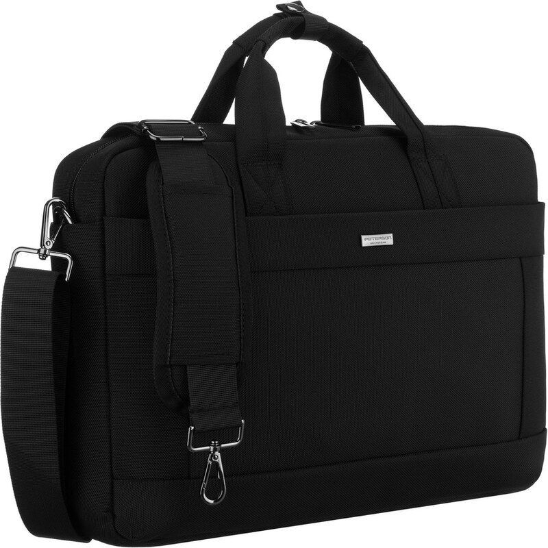 Peterson Pánska čierna taška na 15,6 notebook z odolnej cordury so 66306803