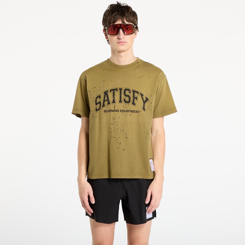 Tričko Satisfy MothTech T-Shirt Sun Bleached Military Olive S 66310675
