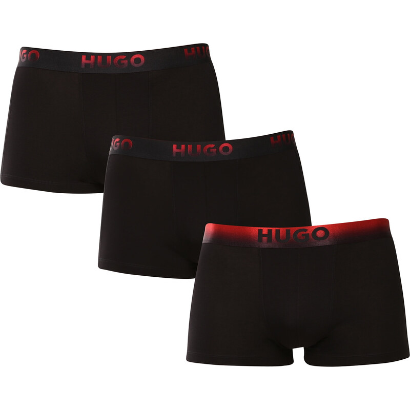 3PACK pánske boxerky HUGO čierné (50549172 001) 66152869