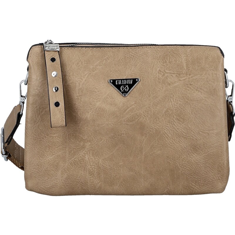 Dámska crossbody kabelka béžová - Firenze Wiviena béžová 66363493