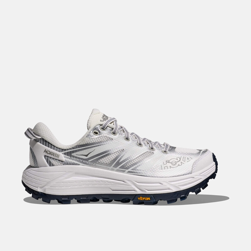 Unisex bielo-strieborné tenisky Hoka Mafate Speed 2 66322556