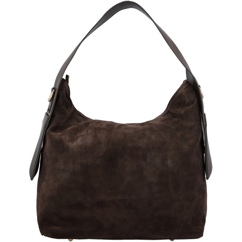 Dámska kabelka na rameno tmavo hnedá - Delami Vera Pelle Mimmi hnedá 66436767