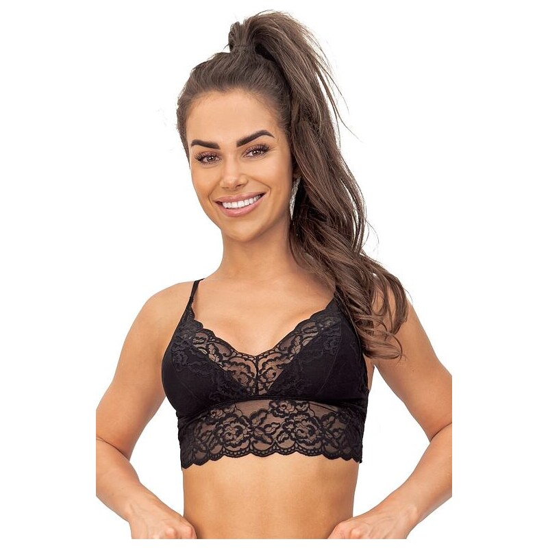 Donna Čipkovaná podprsenka 244 čierna 66317190