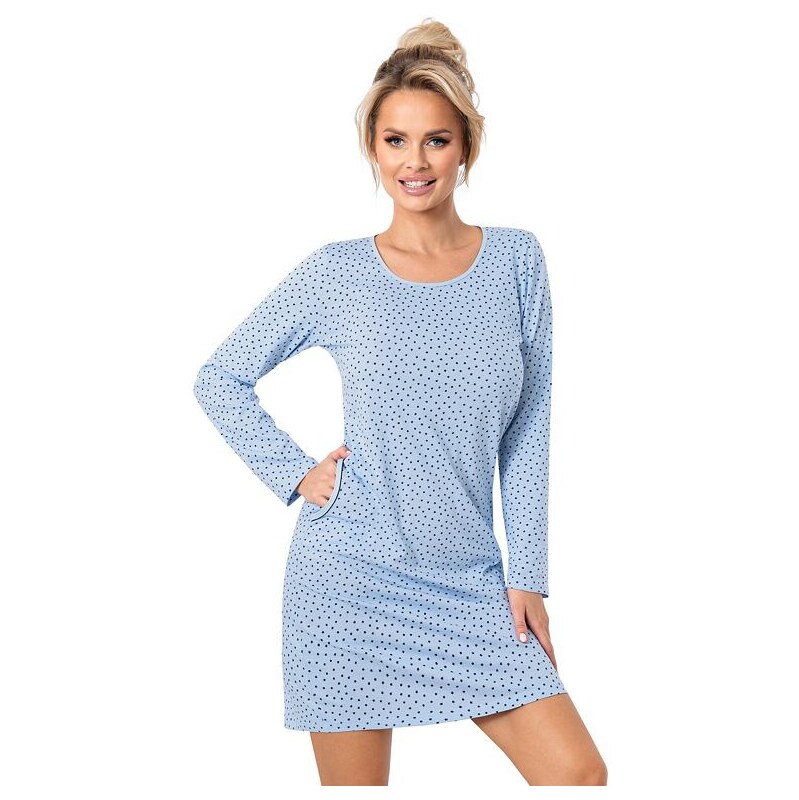 Donna Bavlnená nočná košieľka Star modrá 66317193