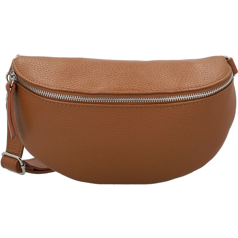 Dámska kožená ľadvinka koňaková - Delami Vera Pelle Gianni koňak 66363482