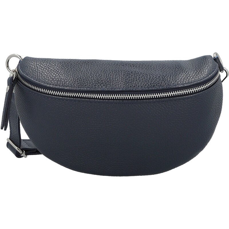 Dámska kožená ľadvinka tmavo modrá - Delami Vera Pelle Gianni tmavo 66363483