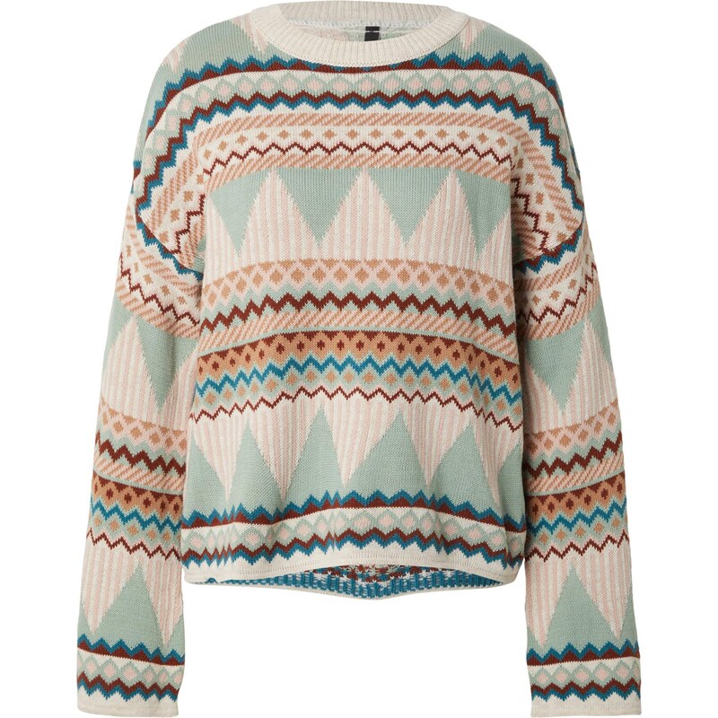 Trendyol Sveter svetlobéžová / mätová / ružová / hrdzavo červená 65861982