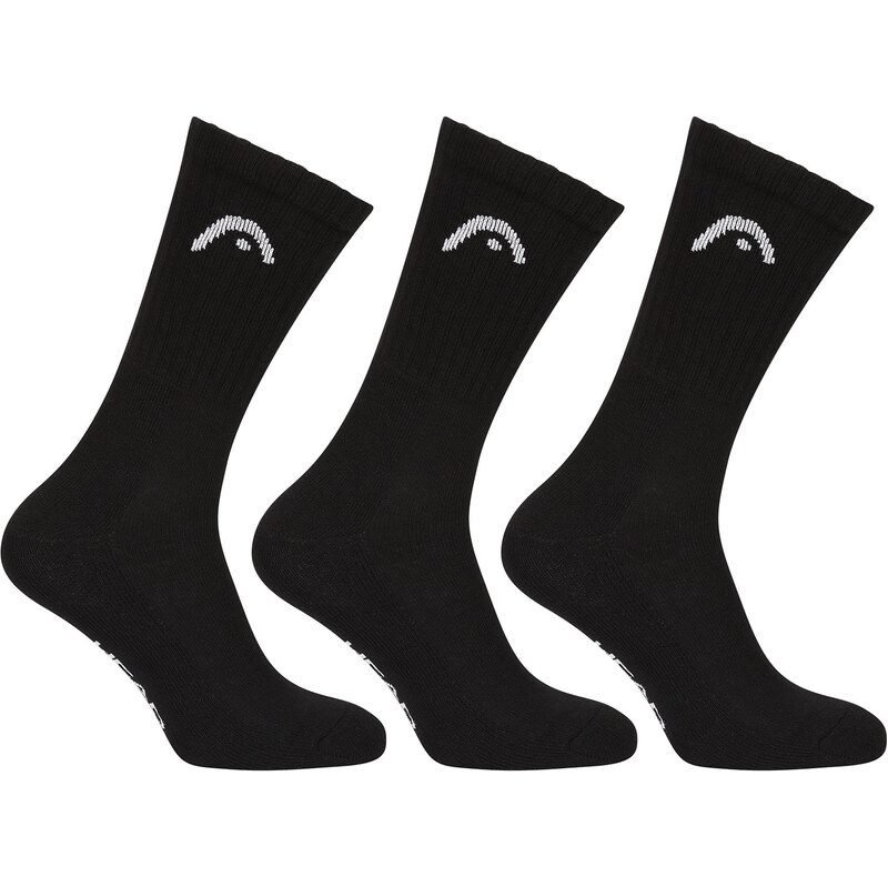 3PACK ponožky HEAD športové vysoké čierne (701229015 001) 66318401