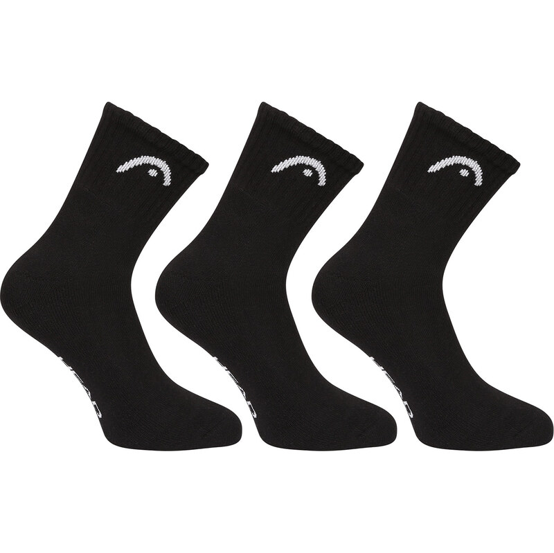 3PACK ponožky HEAD športové členkové čierne (701229016 001) 66318399