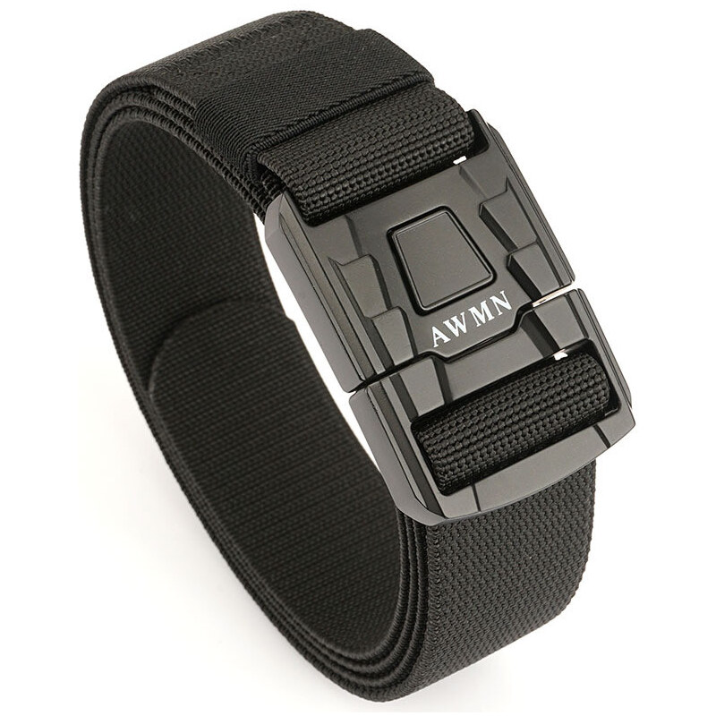 Lifestyle Nylonový opasok s kovovou prackou Fabrin Čierny 65230517