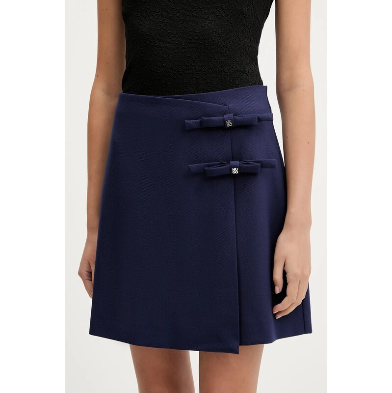 Sukňa s prímesou vlny HUGO Ralime-1 64017784