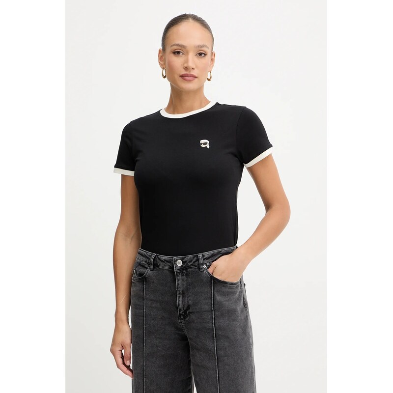 Bavlnené tričko Karl Lagerfeld IKON 63691065