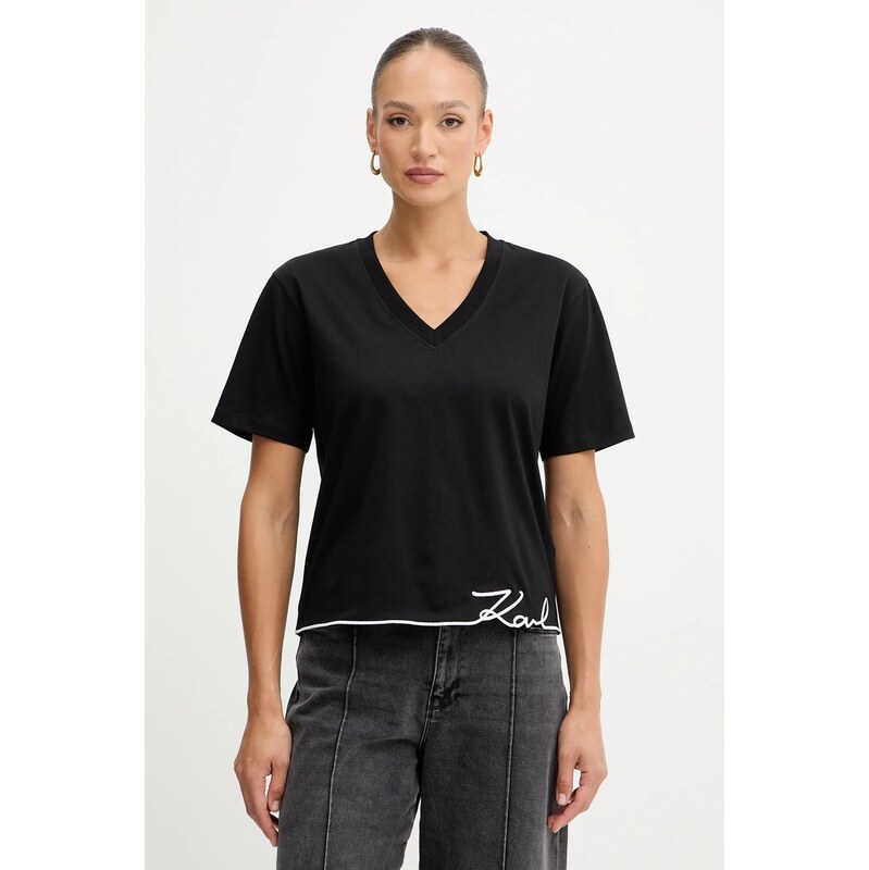 Bavlnené tričko Karl Lagerfeld 66323051