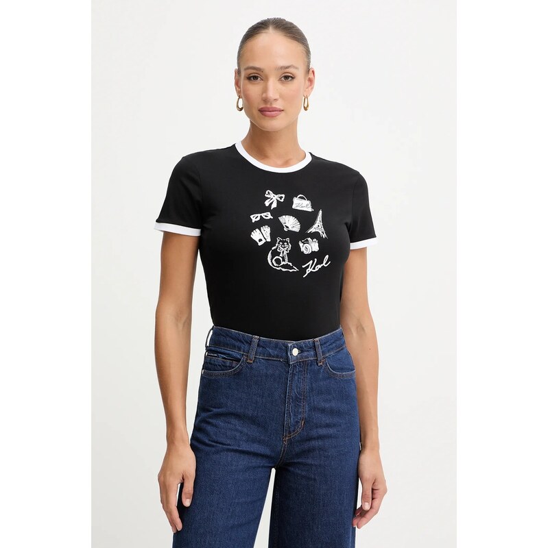 Bavlnené tričko Karl Lagerfeld 66323046