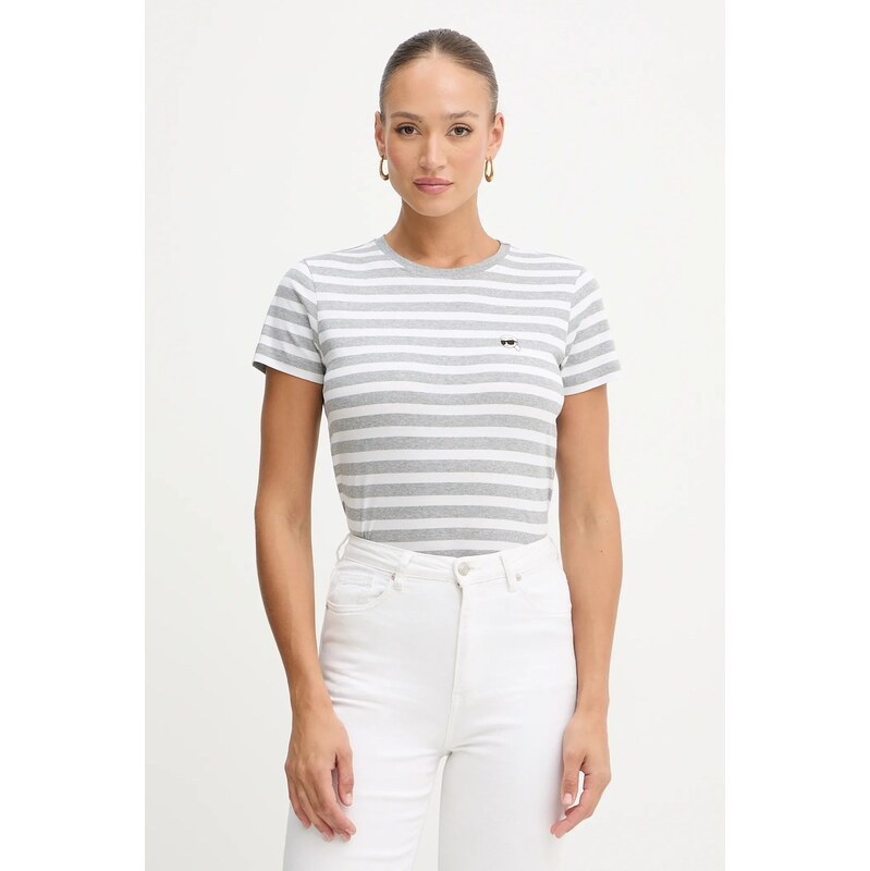 Bavlnené tričko Karl Lagerfeld IKON 66323049