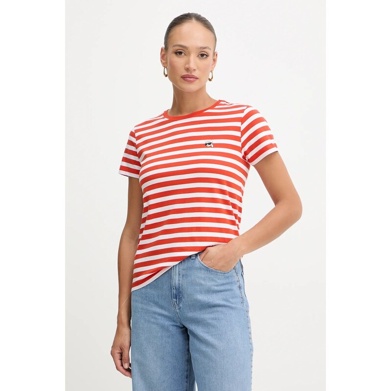 Bavlnené tričko Karl Lagerfeld IKON 66323050