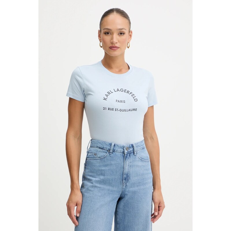 Bavlnené tričko Karl Lagerfeld 66323056