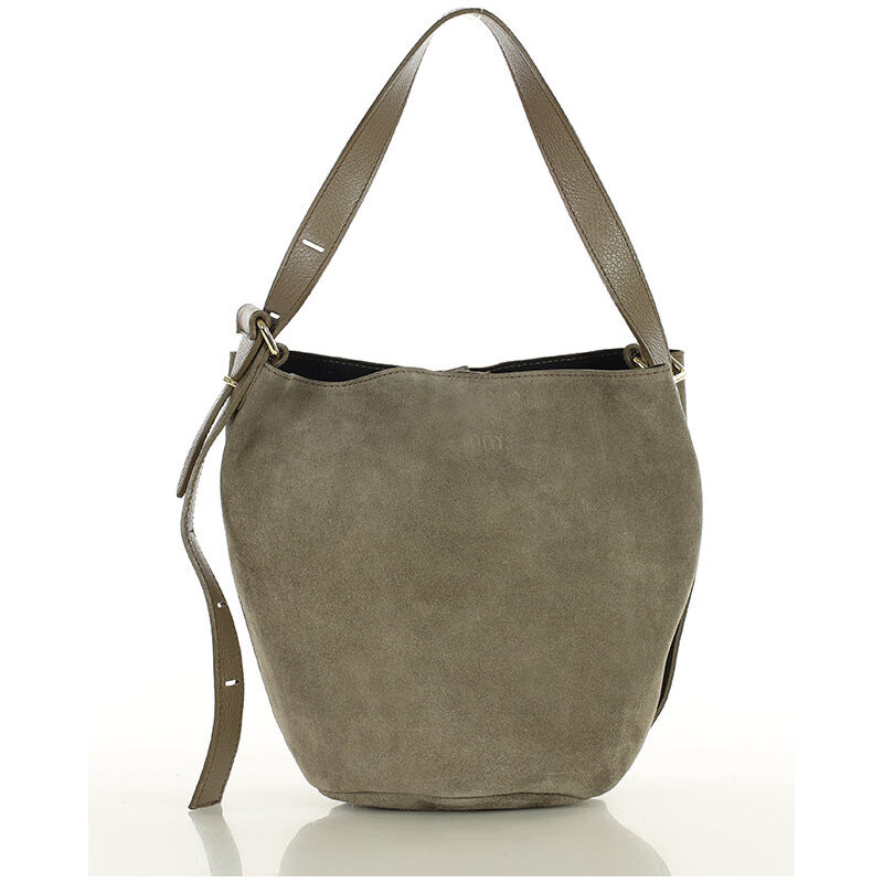 MARCO MAZZINI Dámska kožená taška typu hobo | béžová s292c 66321645