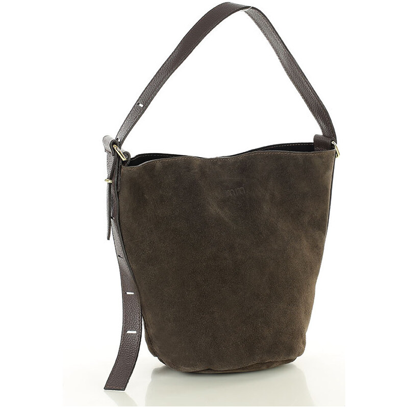 MARCO MAZZINI Dámska kožená taška typu hobo | tmavohnedá s292d 66321646