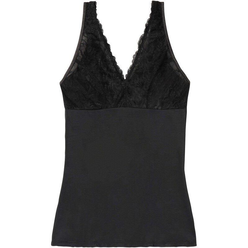 bonprix Sťahovací top so stredným tvarujúcim efektom, farba čierna 44736353