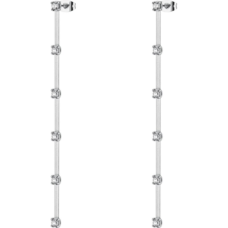 Brosway Dlhé oceľové náušnice s čírymi zirkónmi Dreaming BIG25 66579517