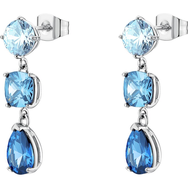 Brosway Trblietavé visiace náušnice s modrými zirkónmi Dreaming BIG22 66584842