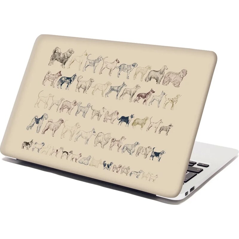 Sablio Samolepka na notebook Psie plemená 65098839