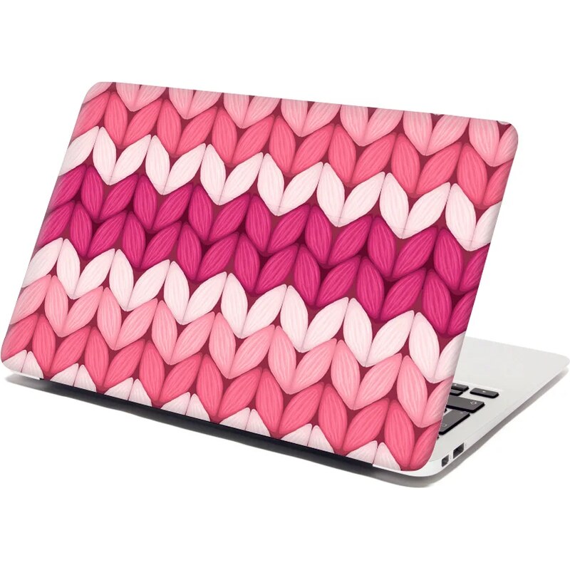 Sablio Samolepka na notebook Striedajúce ružové pletenie 65099999