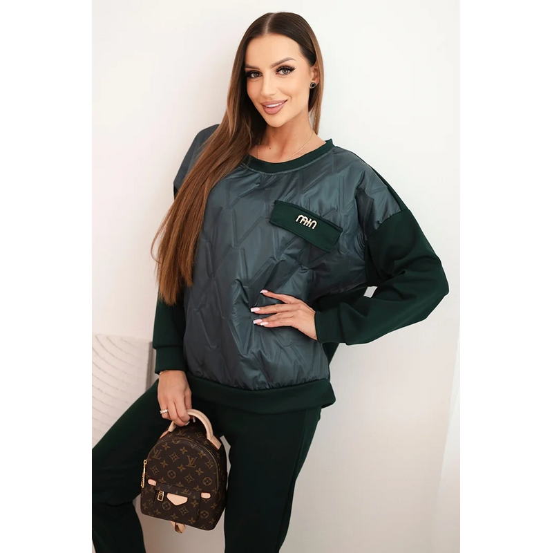 Kesi Dámska súprava z viskózy s prešívanou mikinou a nohavicami 66952334