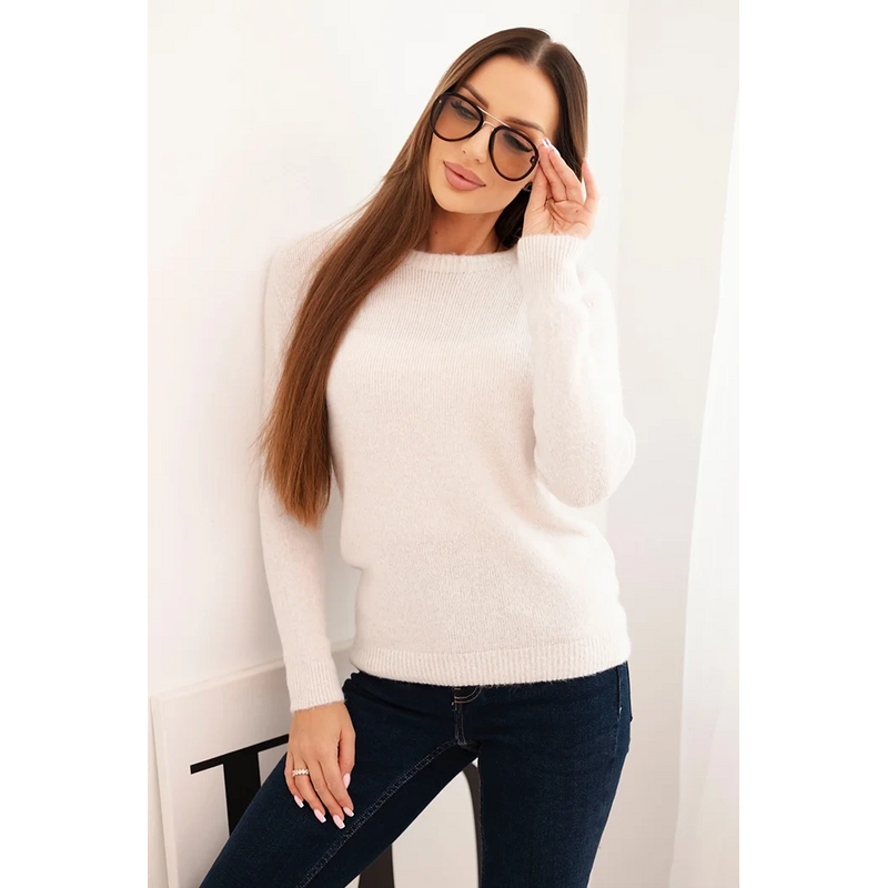 Kesi Dámsky sveter z baby alpaky s dlhým rukávom 66666226