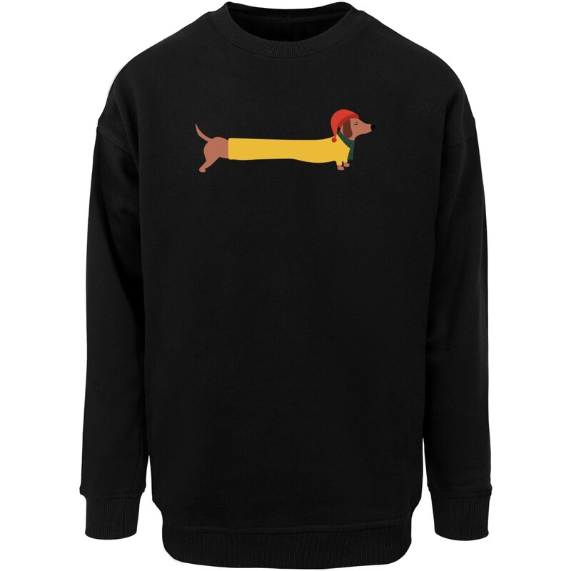 Merchcode Mikina Christmas Dog zmiešané farby / čierna 66330215